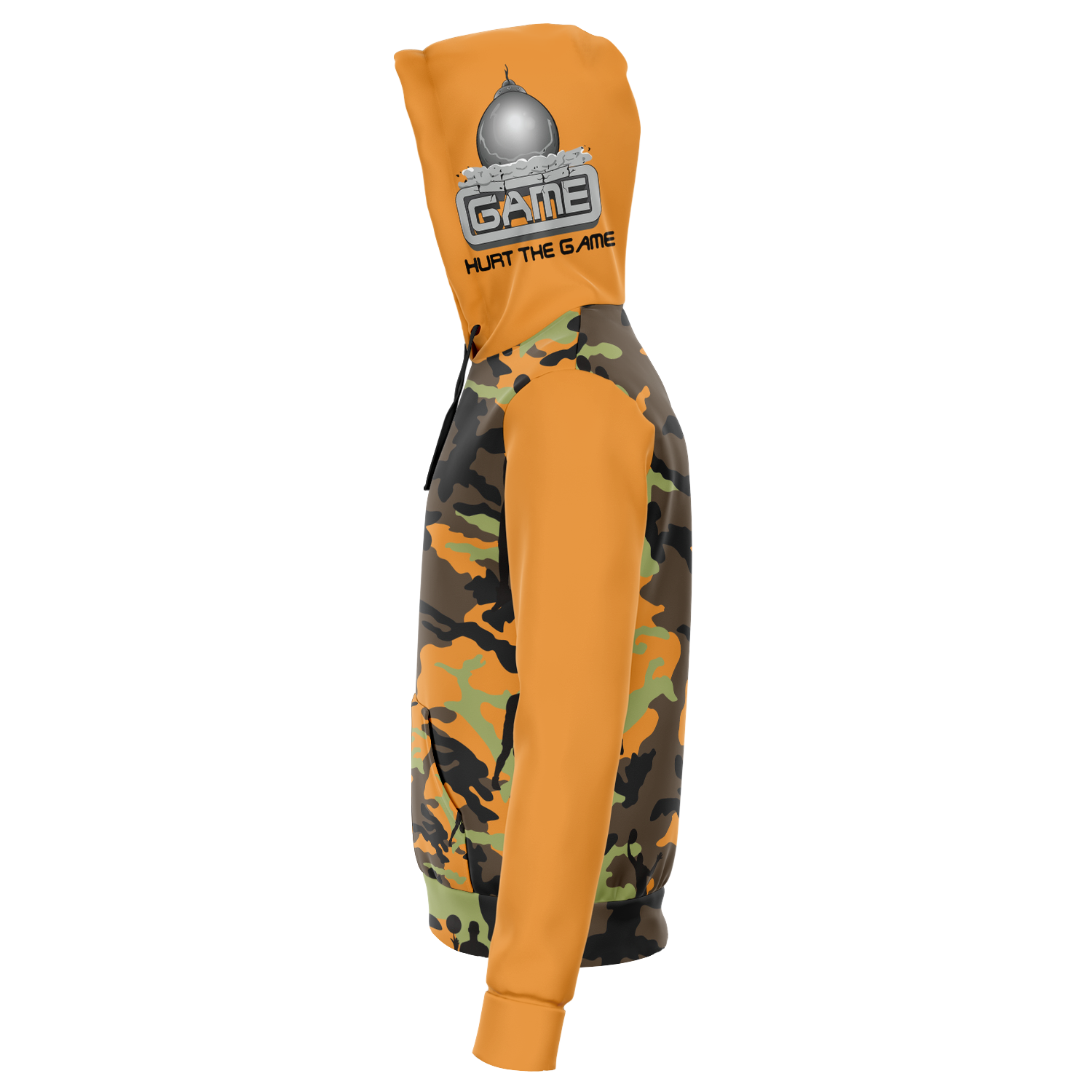 HTG - CAMO HOOD (Orange)