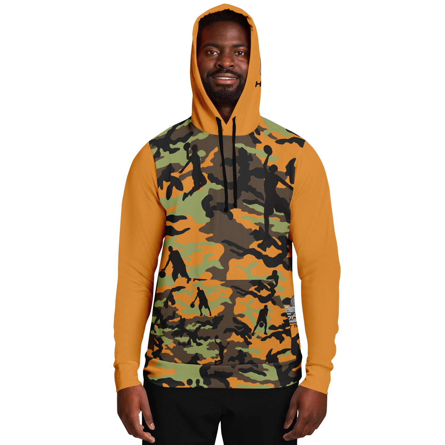 HTG - CAMO HOOD (Orange)