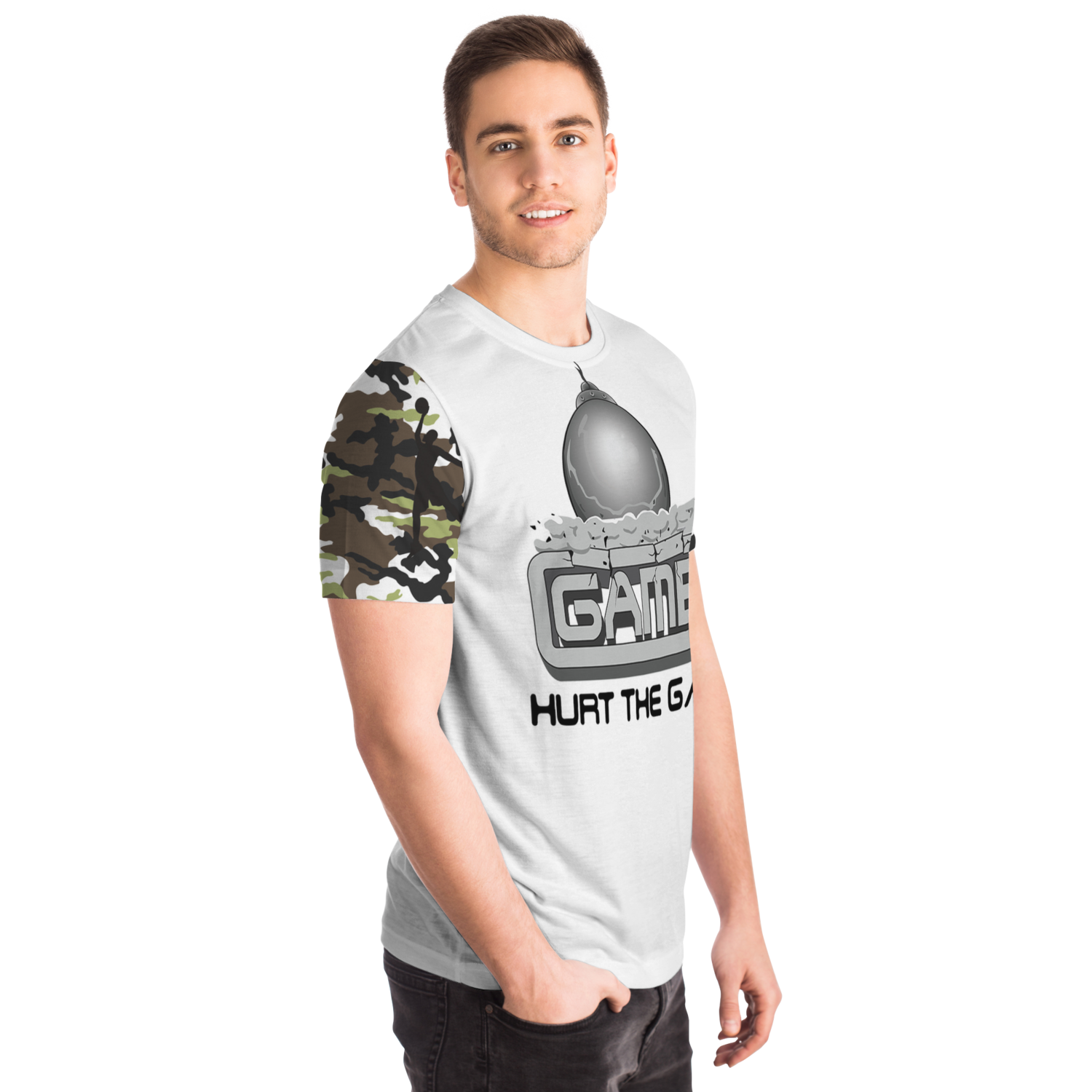 HTG - CAMO WHITE TEE